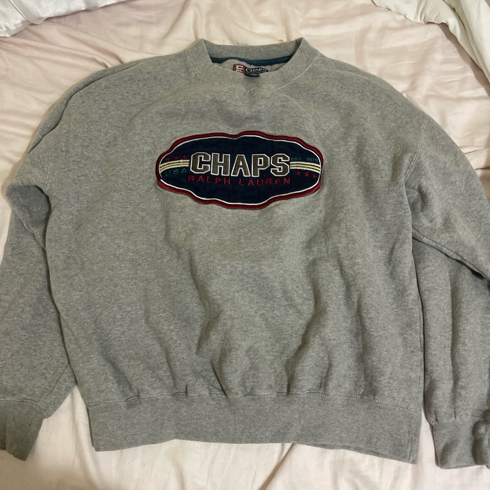 chaos ralph lauren grey sweatshirt